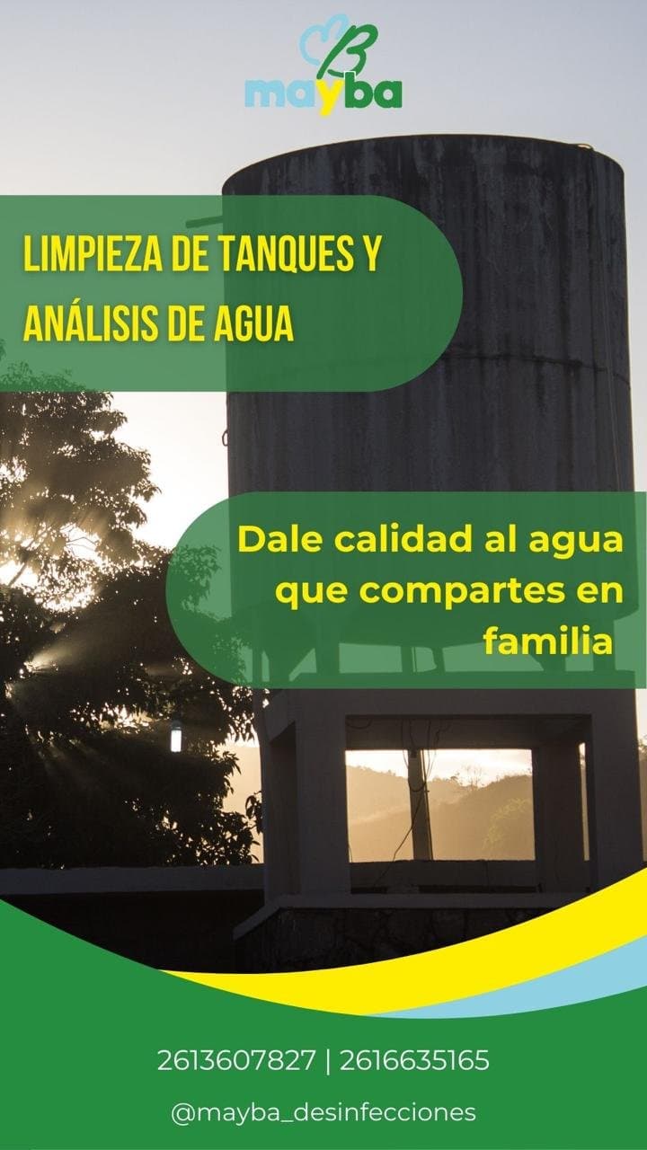 Limpieza de tanques y análisis de agua